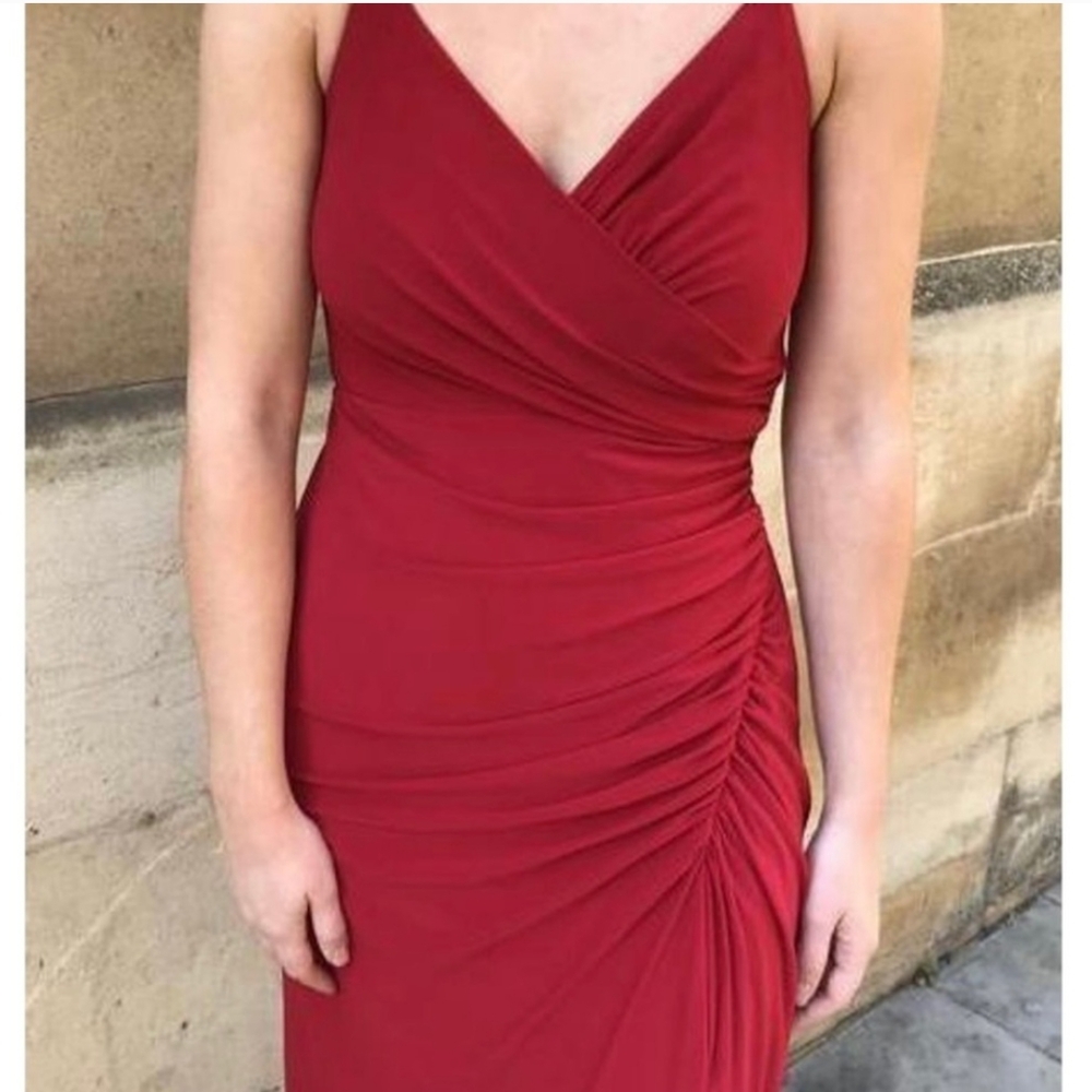 Super Flattering Long Red Dress